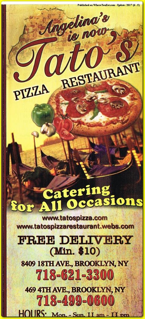 tatos pizza|Tatos Pizzeria and Restaurant 